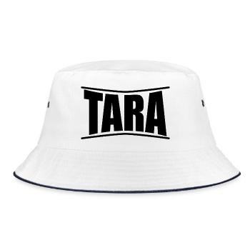 t-shirt Tara t-shirt idée cadeau - Bob - blanc/marine - Devant