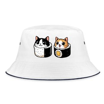 Neko Maki Mix : Le Chat Sushi - Bob - blanc/marine - Devant
