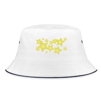 The scent of the star fruit - Bucket Hat - white/navy - Front