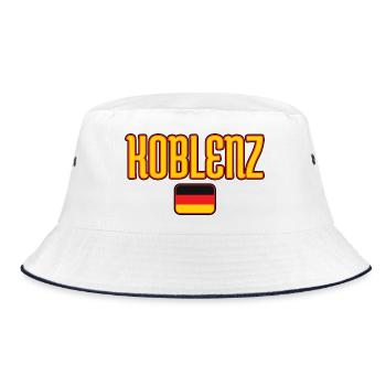 Coblence Allemagne Drapeau Design - Bob - blanc/marine - Devant