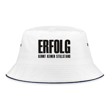 Success Saying for Founder Entrepreneur Startup - Bucket Hat - white/navy - Front