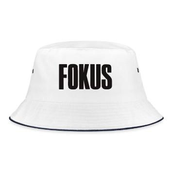 Focus Saying for Founder Entrepreneur Startup - Bucket Hat - white/navy - Front