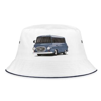 Barkas B1000 // Illustration - Bucket Hat - white/navy - Front