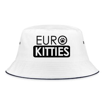 Eurokitties  - Bucket Hat - Weiß/Navy - Vorne