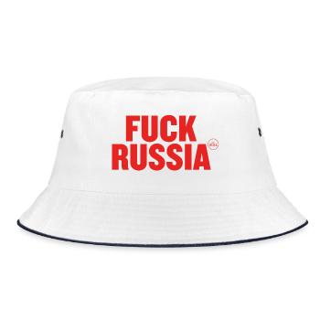 Fuck Russia – depuis 2014 - Bob - blanc/marine - Devant