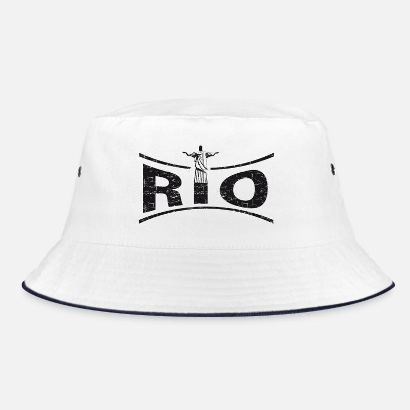RIO avec Jésus - Brésil - Bob - blanc/marine