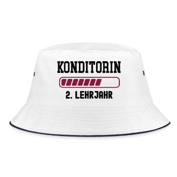 Training as a pastry chef, 2nd year of apprenticeship - Bucket Hat - white/navy - Front
