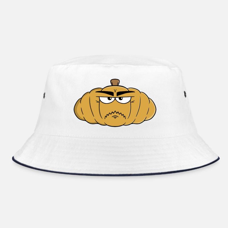 Expressive Furious Grumpy Pumpkin Bucket Hat
