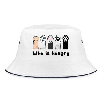 Paw Print Parade Silhouettes - Bucket Hat - white/navy - Front
