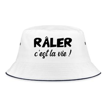 Râler c'est la vie ! Humour Drôle Blague - Bob - blanc/marine - Devant