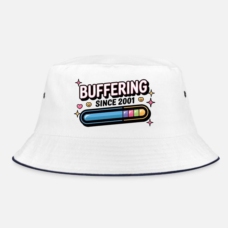 Y2K Retro – Buffering Since 2001 Bucket Hat