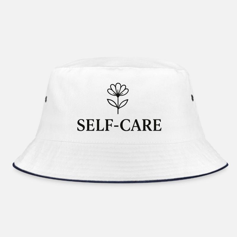 Selbstfürsorge Blütenlinie Bucket Hat