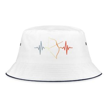 Cardiogramme d’arc composite - Bob - blanc/marine - Devant