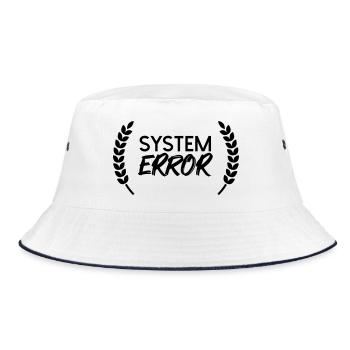 System failure - Bucket Hat - white/navy - Front