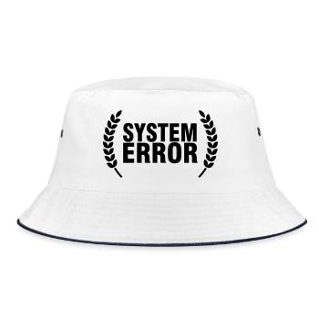 System failure - Bucket Hat - white/navy - Front