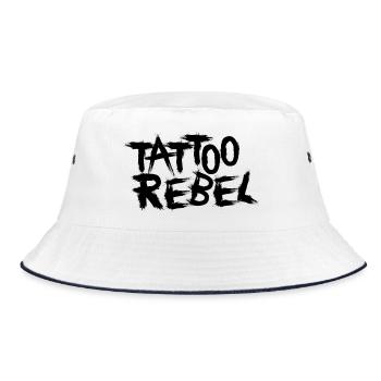Tattoo Rebel noir - Bob - blanc/marine - Devant