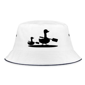 Stand-up-Paddeln, SUP Goose - Bucket Hat - Weiß/Navy - Vorne