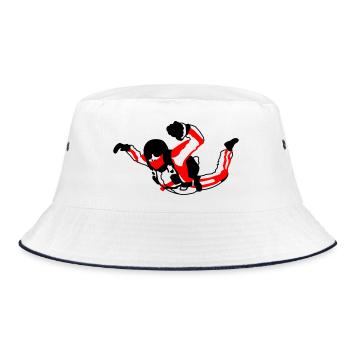 Skydiver - Bucket Hat - Weiß/Navy - Vorne