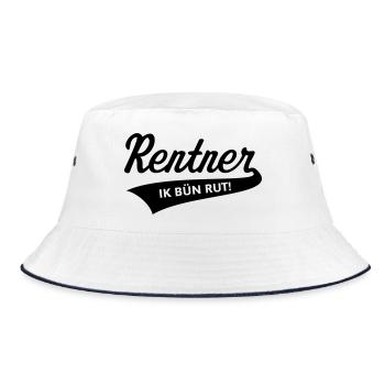 Retraités – Ik Bün Rut ! (Plattdeutsch / Black) - Bob - blanc/marine - Devant