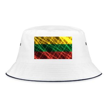 Lithuania as Lithuania - Bucket Hat - white/navy - Front