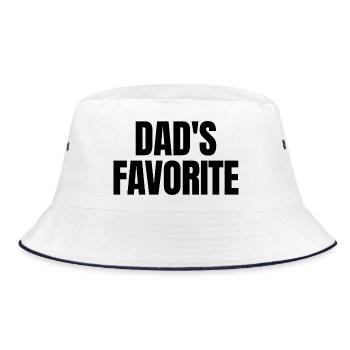 Préféré de papa Je suis le préféré de papa - Bob - blanc/marine - Devant