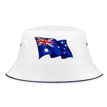 Drapeau australien Australie - Bob - blanc/marine - Devant