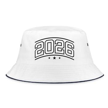 2026 Element - Bucket Hat - white/navy - Front
