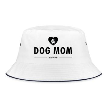 Maman du chien (Noir) - Bob - blanc/marine - Devant
