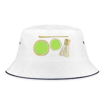 Thé matcha - Bob - blanc/marine - Devant