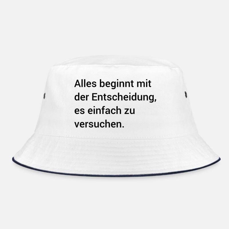 Motivierender Spruch Englisch  Bucket Hat