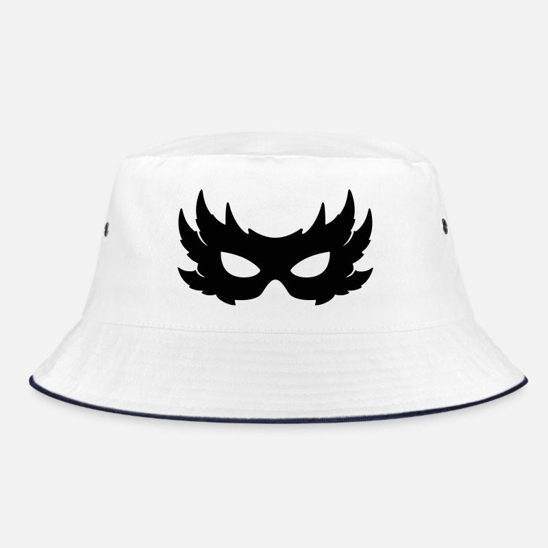Venetian Feather Mask Bucket Hat