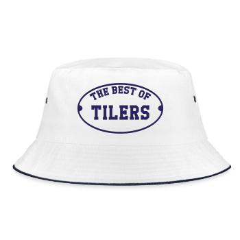 The Best of Tiles - Bucket Hat - white/navy - Front