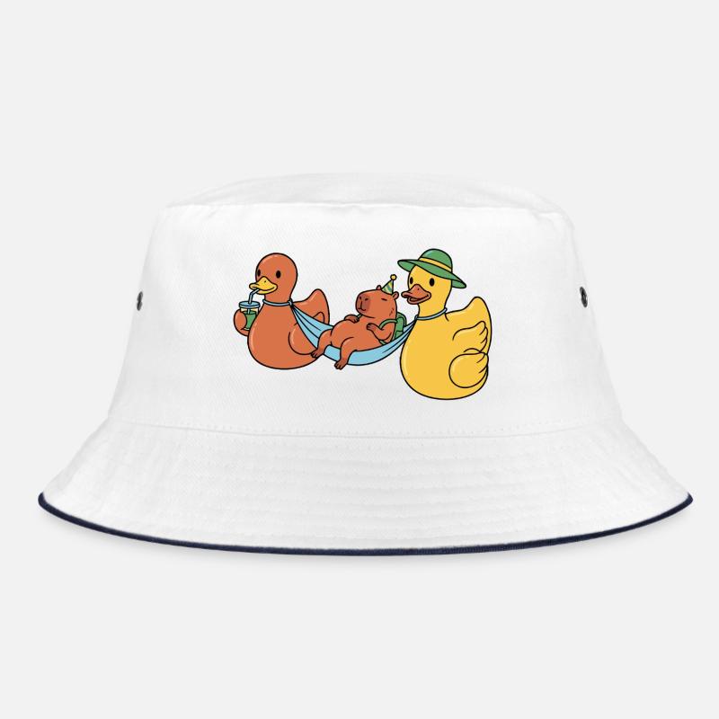 Ducks wearing capy Bucket Hat