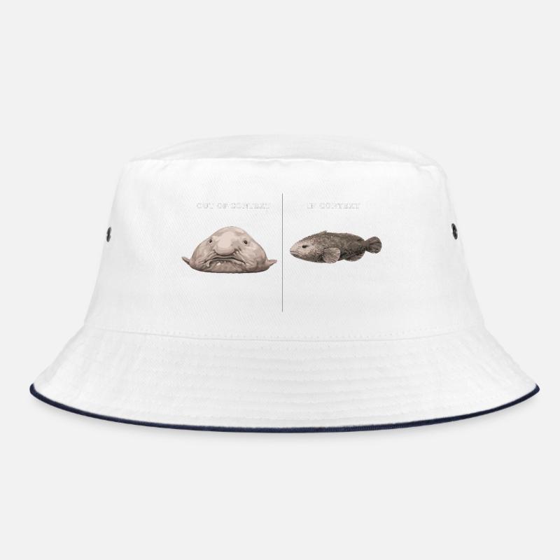 Blobfish Out Of Context vs In Context Comparison Bucket Hat