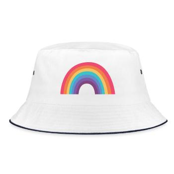 Rainbow Arches - Bucket Hat - white/navy - Front