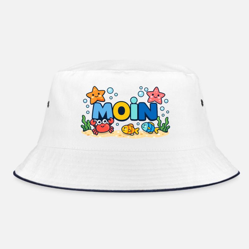 MOIN Möwe Leuchtturm Maritim Bunt Bucket Hat