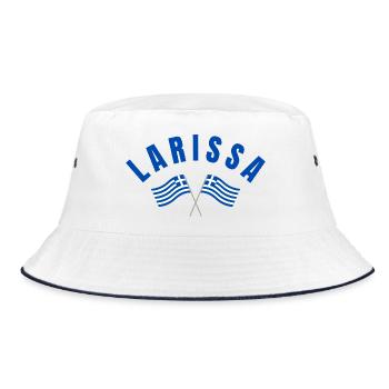 Drapeaux grecs de Larissa - Bob - blanc/marine - Devant
