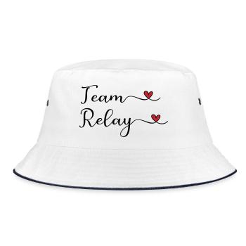 Relay Team - Bucket Hat - white/navy - Front