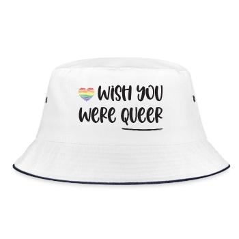 Mois de la Fierté LGBT - J’aimerais que tu sois queer - Bob - blanc/marine - Devant