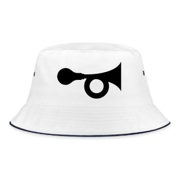 Horn - Bucket Hat - white/navy - Front