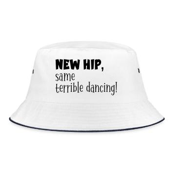 Hips - Funny Dancing - Bucket Hat - white/navy - Front