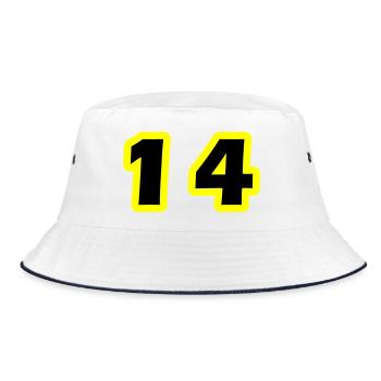 14 Symbole numérique - Bob - blanc/marine - Devant