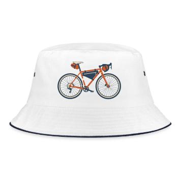 Chemise de vélo de vélo de gravel - Bob - blanc/marine - Devant