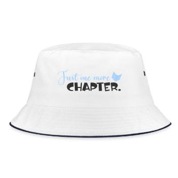 Only one more chapter – book lovers - Bucket Hat - white/navy - Front