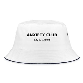 Anxiety Club est. 1999 - Bucket Hat - Weiß/Navy - Vorne