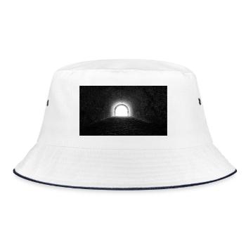 dark - Bucket Hat - Weiß/Navy - Vorne