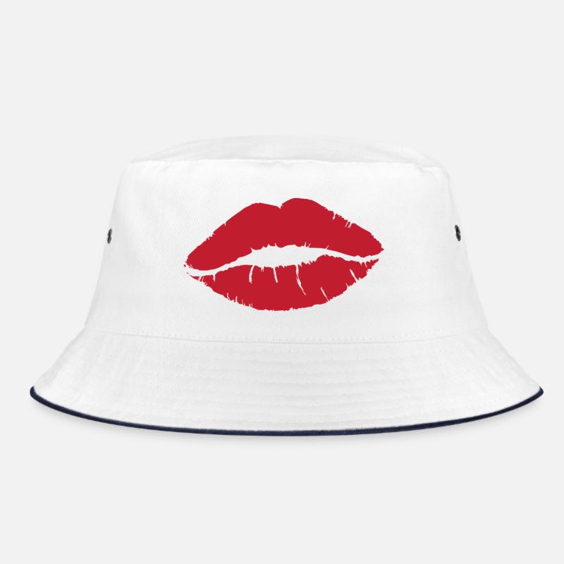 Baiser Rouge - Bob - blanc/marine