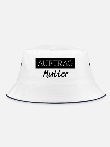 Order Mom Family Funny Gift - Bucket Hat - white/navy - Front