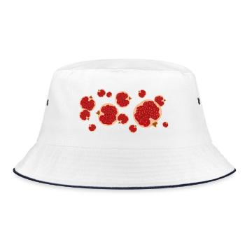 The scent of the pomegranate - Bucket Hat - white/navy - Front