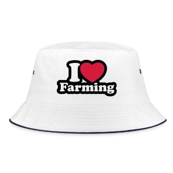 I love farming - Bob - blanc/marine - Devant